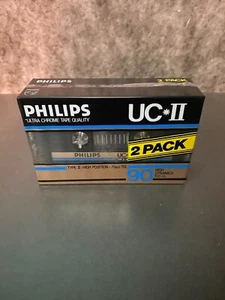 (FR7) pack 2 cassette audio philips UCII 90 min - Photo 1/2