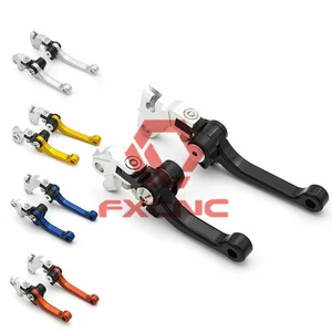FXCNC Foldable Pivot Clutch Brake Lever Fit For Honda CRF250R CRF450R CRF250RX - Picture 1 of 12