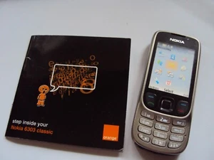 ORIGINAL  PENSIONER  CHEAP SENIOR NOKIA 6303C ORANGE, TALKHOME,CO-OP,NOWMOBILE - Zdjęcie 1 z 4