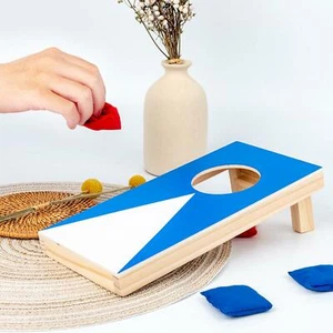 Wooden Sandbag Throwing Game Corn Hole Board for Boys Girls Friend Toss Game - Picture 1 of 12