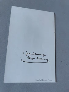JEAN SAUVAGE († 1991) Bischof von Annecy Frankreich signed Karte 9x14 Autogramm - Bild 1 von 2
