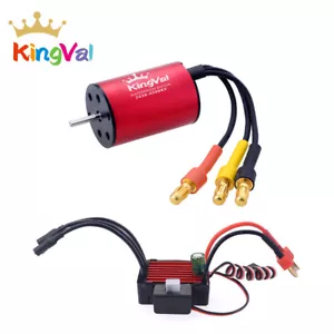 US STOCK KingVal 2030 Waterproof Brushless Motor + 25A ESC for 1/18 1/20 RC Car - Picture 1 of 13