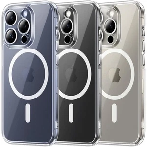 TOCOL 3-w-1 przezroczysty magnes do iPhone 15 Pro Max - Zdjęcie 1 z 2