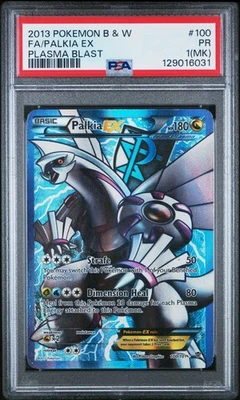 PSA 1 Palkia Ex 100/101 Plasma Blast Ultra Rare Pokemon Card POP 8 - Image 1 of 2