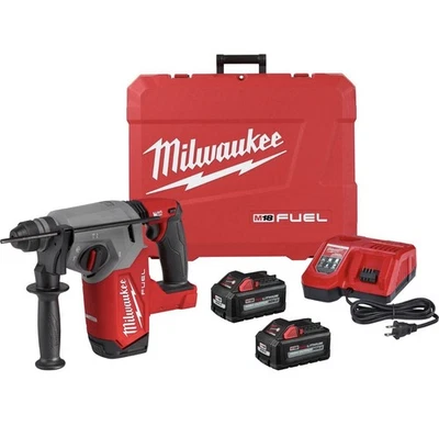 Milwaukee M18 FUEL 1in. SDS Plus Rotary Hammer Kit, 2 Batteries, Model# 2912-22 - Image 1 of 4