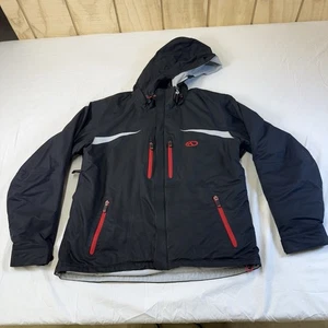 Marker Adrenaline Jacket Mens L Softshell Full Zip Outdoor Ski Coat Black & Red - Picture 1 of 23