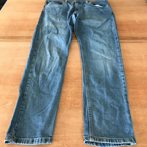 Levi's 512 Slim Taper Fit Jeans Men 36x29 Blue Mid Rise Medium Wash Stretch - Picture 1 of 12