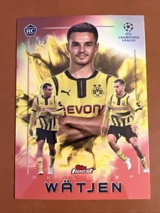 2025 Topps Finest SKILLSET Kjell Watjen Copper Refractor 57/75 RC Rookie BVB - Picture 1 of 2