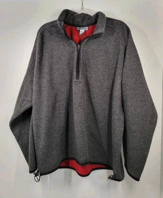 Jaqueta masculina Eastern Mountain Sports EMS cinza mistura de lã forrada com zíper tamanho XL - Imagem 1 de 4