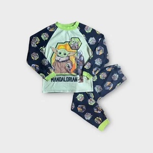 Disney Star Wars Mandalorian Pattern Fleece Pajamas - Picture 1 of 7