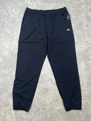 Pantalones Jogger RVCA Kevin EW Negros Cintura Elástica Elastizados Talla L Foto 1 de 4