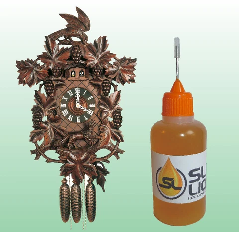 Slick Liquid Lube Bearings BEST 100% Synthetic Oil for Hubert Herr Clocks Cuckoo Cover