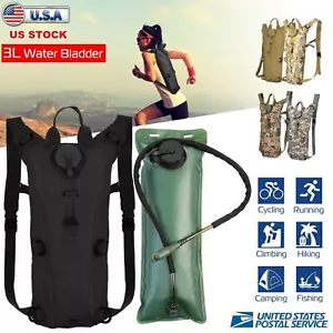 3L Water Bladder Bag Tactical Military Hiking Camping Hydration Backpack Outdoor - Picture 1 of 66