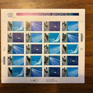 2002 34c Winter Olympic Games Mint Stamp Sheet #3552-3555 (FV=$6.80) - Picture 1 of 1