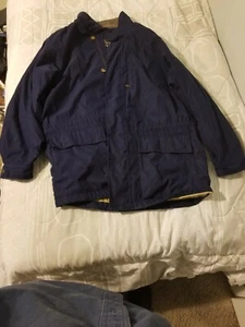 Eddie Bauer Men's Jacket Dark Blue XL/XG Excellent Condition Quilt-Lined - Picture 1 of 5