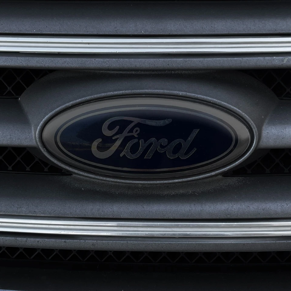 Para Ford EcoSport 2018-2022 emblema delantero y trasero insertar calcomanía vinilo humo oscuro Foto 1 de 2