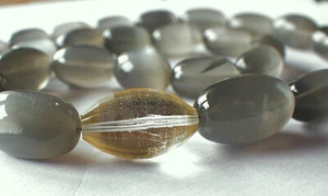 JEWELRY PIECES Chain MOONSTONE GOLD Sogni d'oro Necklace Grey India Olive Facet - Picture 1 of 5
