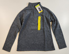 Eddie Bauer Women's Charcoal Gray Fleece Pullover Size Small S Soft Sweater Nwt