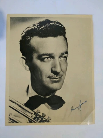 Harry James- Vintage Signed Sepia Photograph Cover