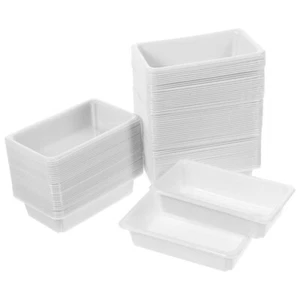 100 Pcs Medical Tray Dish Experiment Instrument Trays Hand Tool Container - Picture 1 of 12