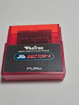 Vectrex 3D Sector-X by FURY in Red Translucent Cart - Image 1 of 4