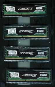 Ballistix Memory DDR3 1600 MH 16GB (4 X 4) Tested And Working - Picture 1 of 1