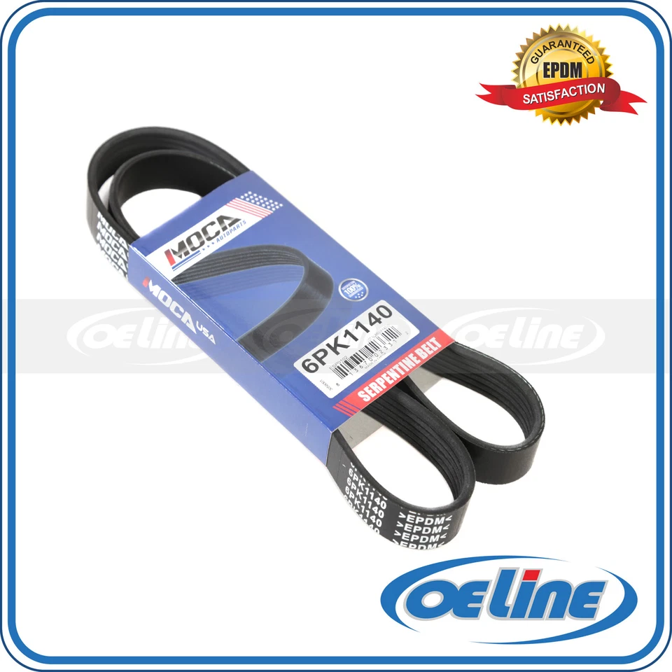 6PK1140 Serpentine Belt for Ford Edge Explorer Lincoln MKS Mazda CX-9 3.5L 3.7L - Image 1 of 4