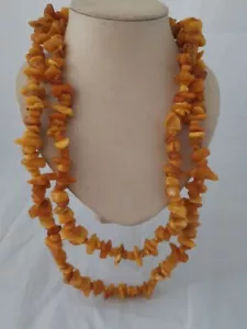 Bernstein kette, Butterscotch, Natur Bernstein, Baltic Amber, 150 Gramm - Bild 1 von 9