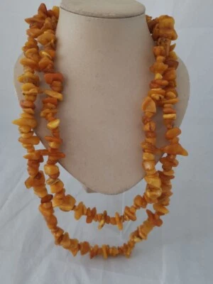 Bernstein kette, Butterscotch, Natur Bernstein, Baltic Amber, 150 Gramm - Bild 1 von 4