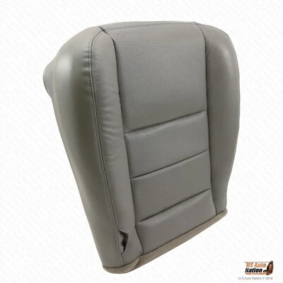 Ford F250 Lariat 2002 2003 2004 pasajero cuero perforado cubierta de asiento gris Foto 1 de 4