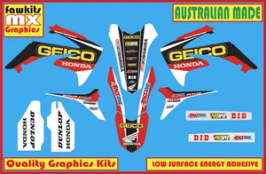 HONDA CRF250R 10-13/CRF450R 09-12 GEICO MX GRAPHICS KIT STICKER KIT DECALS - Picture 1 of 7