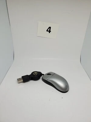 Targus Ultra-Mini Retractable Optical Mouse (PAUM01U) Grey Black Tested Novelty - Image 1 of 4