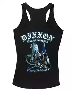 Dixxon Flannel Size Small WOMENS CLASSIC CHOPPER FITTED Tank Top T-Shirt Black - Picture 1 of 3