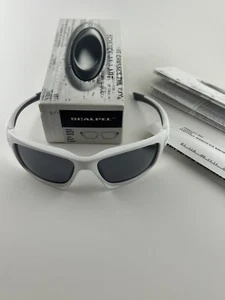 Gafas de sol Oakley Scalpel OO9095-03 blanco mate negro iridio Pit Bull Boss NUEVO - Imagen 1 de 6