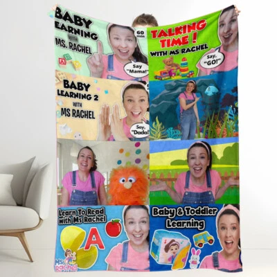 Throw Blanket Ms Rachel for Bed Couch Decor Birthday present All Season - Image 1 of 4