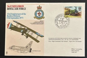 Great Britain FDC RAF 1973 No. 92 Squadron 33rd Anniv. Battle of Britain - Picture 1 of 5
