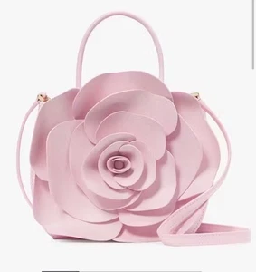 NWT Kate Spade Rose 3D Flora Crossbody Bag Pink Horizon - Afbeelding 1 van 5