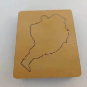 Accucut Ellison Holzstanze Santa #2 5X6 pädagogisches Scrapbooking Handwerk Weihnachten - Bild 1 von 3