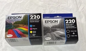 Epson Ink 220 Ink Cartridge Lot Genuine Expired 2020 - Picture 1 of 7