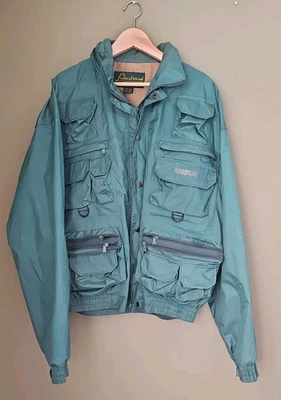 VTG LAKESTREAM Men's XXL Waterproof Wading Jacket Hood Fish Wading Green Hodgman - Image 1 of 4