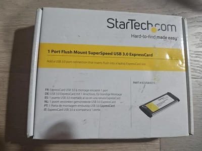 StarTech 1 Port Flush Mount SuperSpeed USB 3.0 ExpressCard Adapter Laptop Card - Image 1 of 2