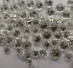 25 Pcs Round Cut Lab grown 1.30 mm Diamond Color J K Clarity SI Loose Stone - Picture 1 of 11