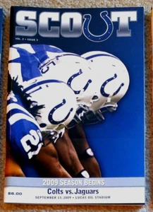 INDIANAPOLIS COLTS-JACKSONVILLE JAGUARS 2009 GAME PROGRAM-SUPER BOWL XLIV -MINT! - Picture 1 of 1