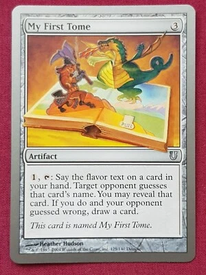 Magic The Gathering UNHINGED MY FIRST TOME artifact card MTG - Image 1 of 2