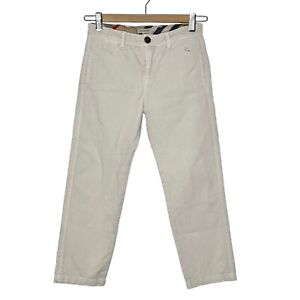 Burberry Khaki Tan Twill Chino Pants Boys Kids Size 8Y 128 cm Straight Leg
