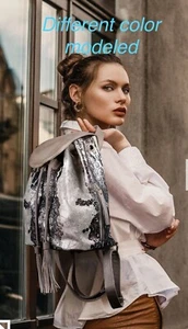 NWOT  Karla Hanson Eva Women's RFID Blocking Blue Convertible Backpack. $100 New - Picture 1 of 12