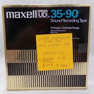 Vtg Reel to Reel Tape Tom Lykins Speaking WSPD Memories of 1940s Radio Toledo Oh - Picture 1 of 3