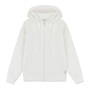 AMERICLOUD Women's Soft Brushed Fleece Zip Up Hoodie White XXL New - Picture 1 of 6