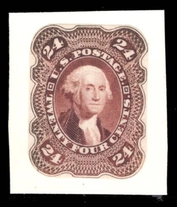 MOMEN: US STAMPS #70-E4 1861 DIE ESSAY ON OLD PROOF PAPER PF CERT LOT #89678 - Picture 1 of 3