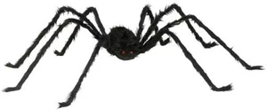 Halloween Big Black Scary 50in Spider Spooky Haunted Home Yard Porch Party Decor - Picture 1 of 2